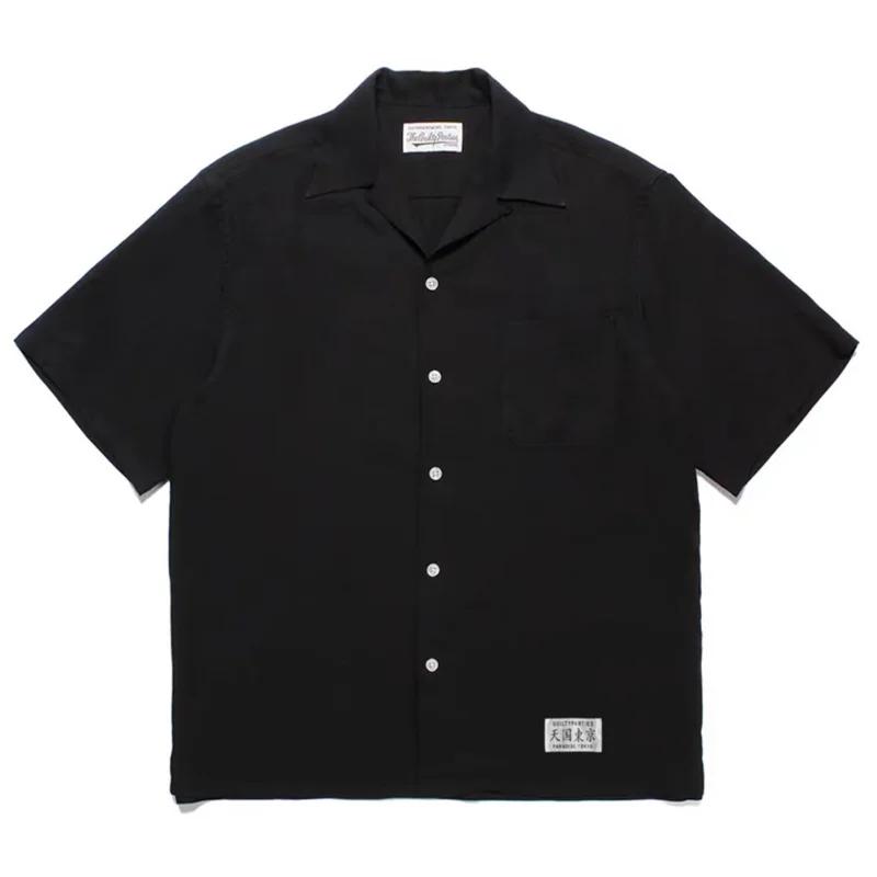 24ss Pure Colour Heaven Tokyo WACKO MARIA Short Sleeve Shirt Best Quality Summer Casual Mens Womens Hawaii Shirt Brand Tops 2