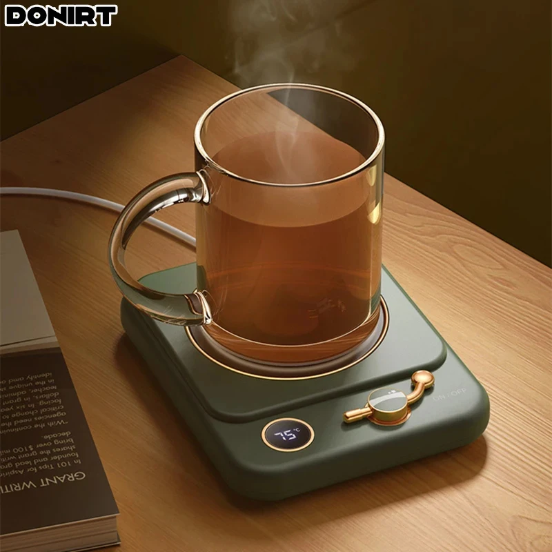 Copo de Café Elétrico Wamer Aquecedor de Caneca Temperatura Constante Configurações de Engrenagem Manter Leite Chá Quente Almofada de Aquecimento Coaster para Casa e Escritório