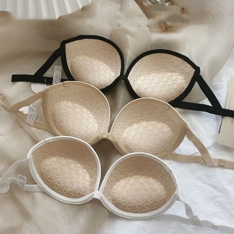 Invisible underwear Strapless bra for small breasts for girls to pull together to show a large bra 5