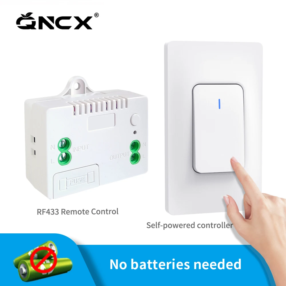 QNCXWirelessRemoteControlSwitchSmartHome1gang2WayWaterproof