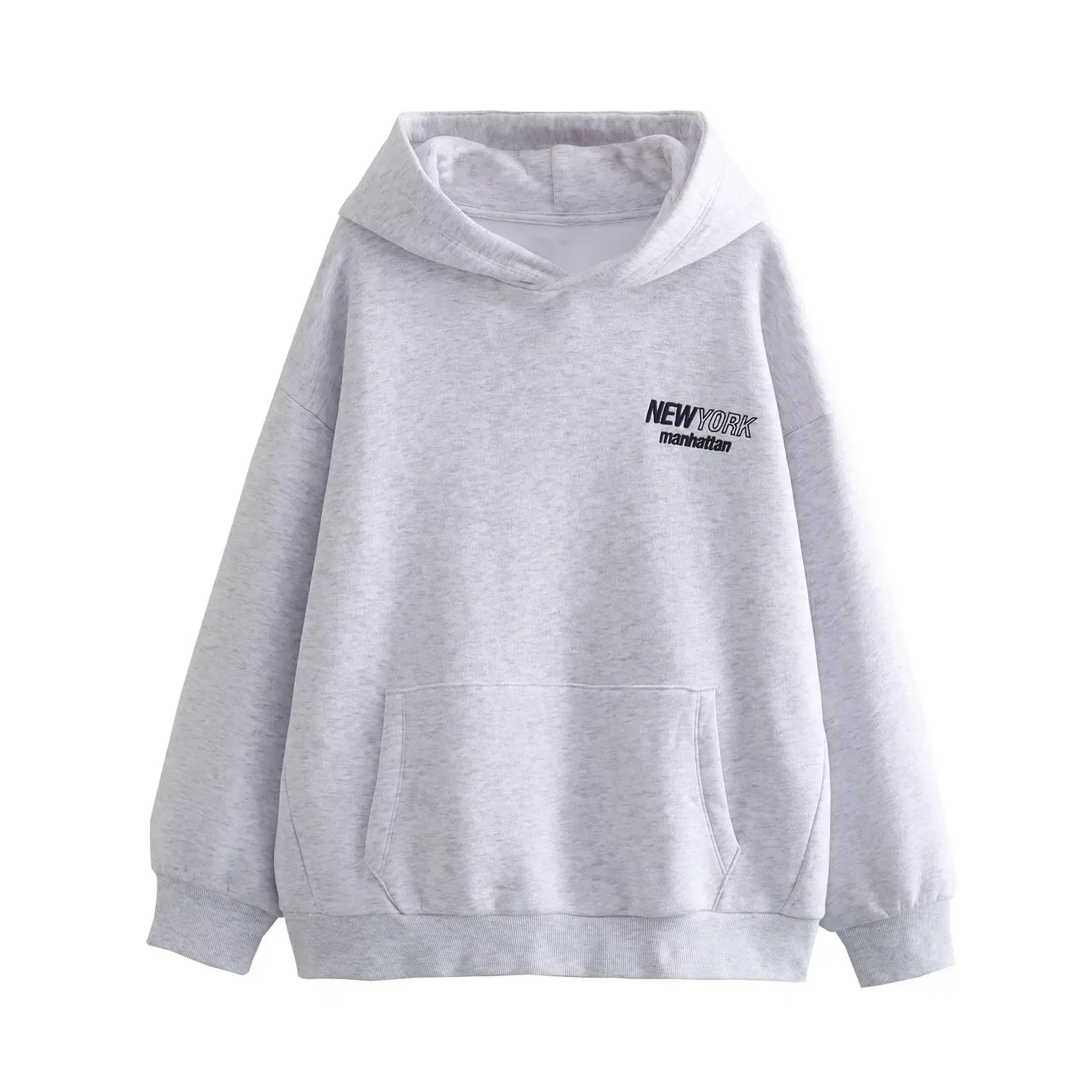 Dave&Di Autumn Winter Retro Letter Print Hooded Sweatshirt High Boyfriend Style Loose Pullover Street Sweatshirt For Women