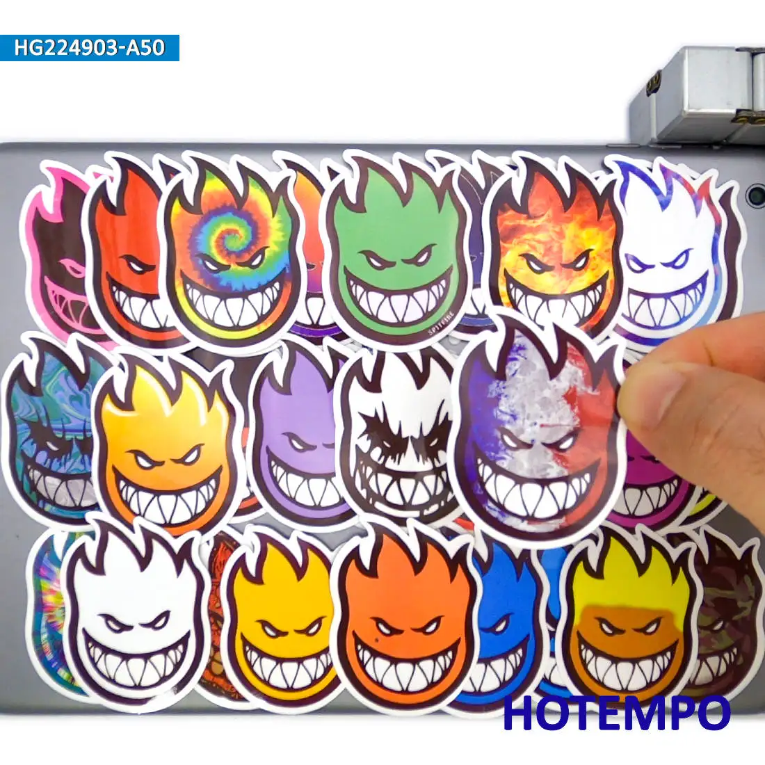 Vibrant Retro Graffiti Sticker Pack - Fun and Unique Designs for Laptops, Phones, and Vehicles
