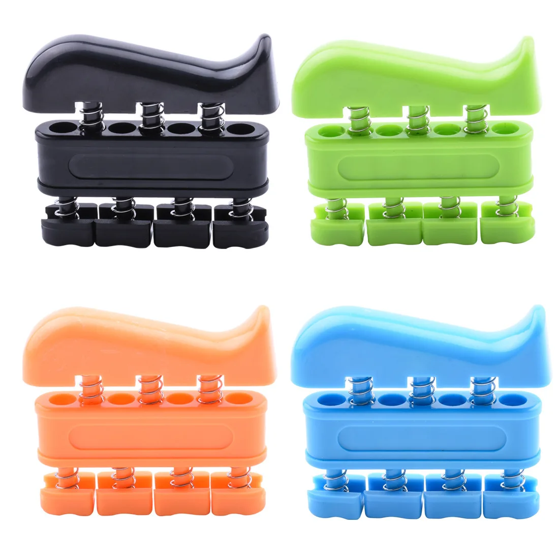 1PC Hand grip finger trainer Strengthener Two-way spring adjustable Power training Piano Guitar finger exercise equipment Home hand strengthener finger trainer finger strength trainer hand grip trainers hand grip exerciser hand exerciser hand trainer