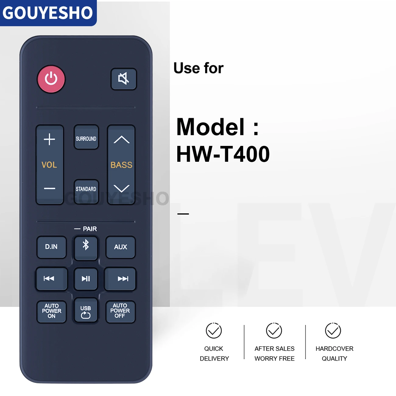 Controle Remoto para Samsung tv Mate Soundbar Sistema de Áudio Hw-t400 za T400 zc Ah8109662a 09661a Hw-n300 N300 zc Canais Novo - Image 4