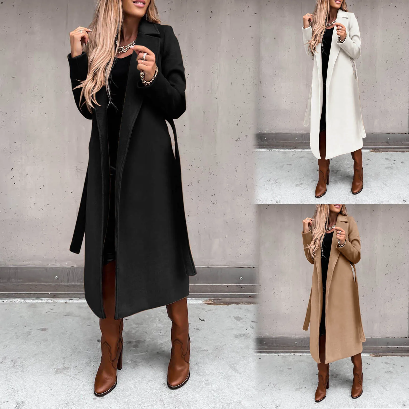 Winter Faux Wool Coat For Women 2023 Thin Trench Long Jacket Ladies Slim  Fit Long Elegant Overcoat Outerwear Female Long Parkas - AliExpress