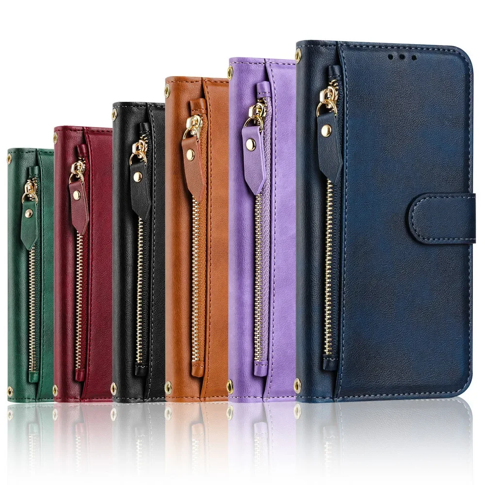 Cover A Portafoglio Con Supporto Per Doogee Note 59 5G - Custodia Libro In Pelle PU Con Chiusura Magnetica E Slot Per Carte, Nero