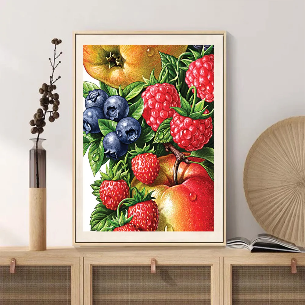 5D Fruit Diamond Painting Compote Orange Landscape Diamond Embroidery Cross Stitch Kits Mosaic Drill Landscape Home Decor Gifts diy diamond embroidery