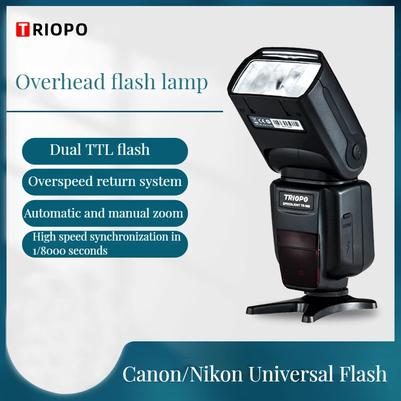 TRIOPO TR-988 TR988 TTL HSS High Speed Sync Camera Speedlite Flash for Canon Nikon 6D 60D 600D D800 D700 Digital SLR Camera 2