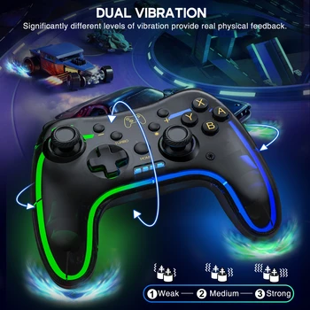 Gamepad Wireless Pro Controller, Compatible with Nintendo Switch Lite/Switch Oled/PC/iOS/Android 3