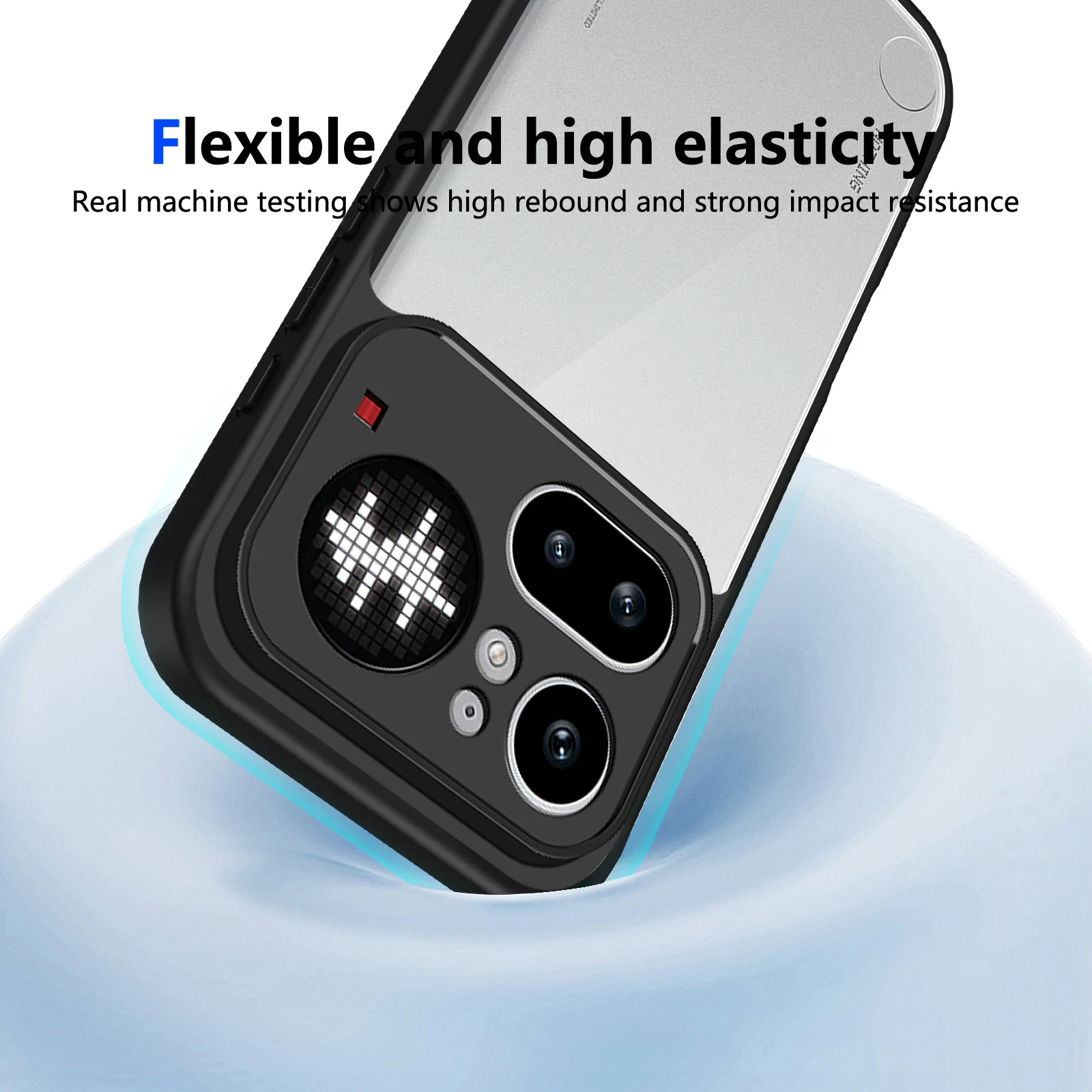 Enhanced Transparent Matte Shockproof Case