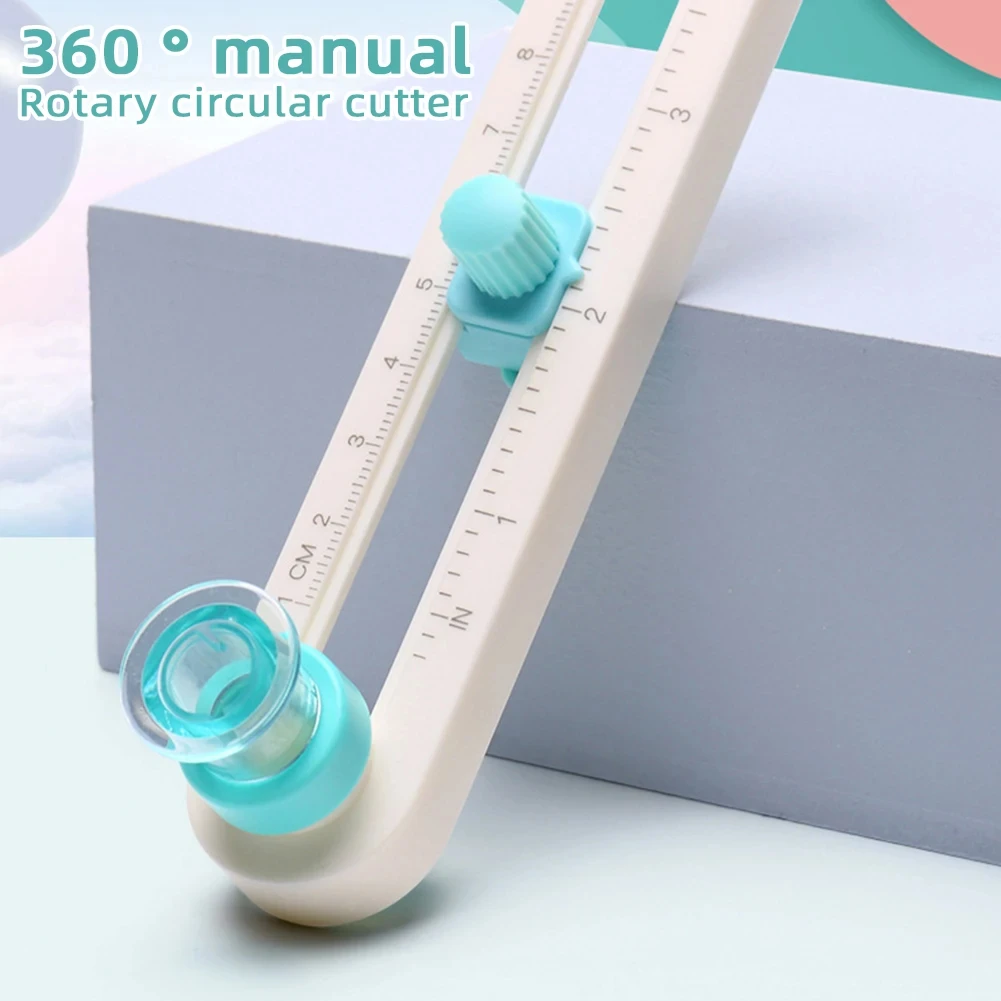 Paper Cutter 2-32cm Circle Paper Cutter Plastic Multifunctional Craft Cutting Tools Paper Scrapbooking Cards Cutters For Home Study Offices