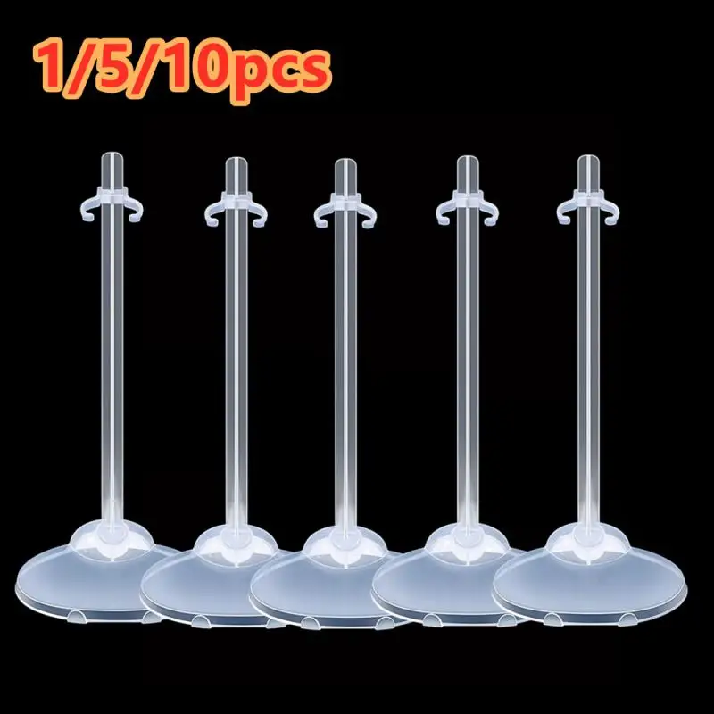 1/5/10Pcs Doll Holding Stands for 20cm Doll Waist Supports Display Racks Transparent Racks Accessories acrylic display stand doll display holder knife display stand car model display holder