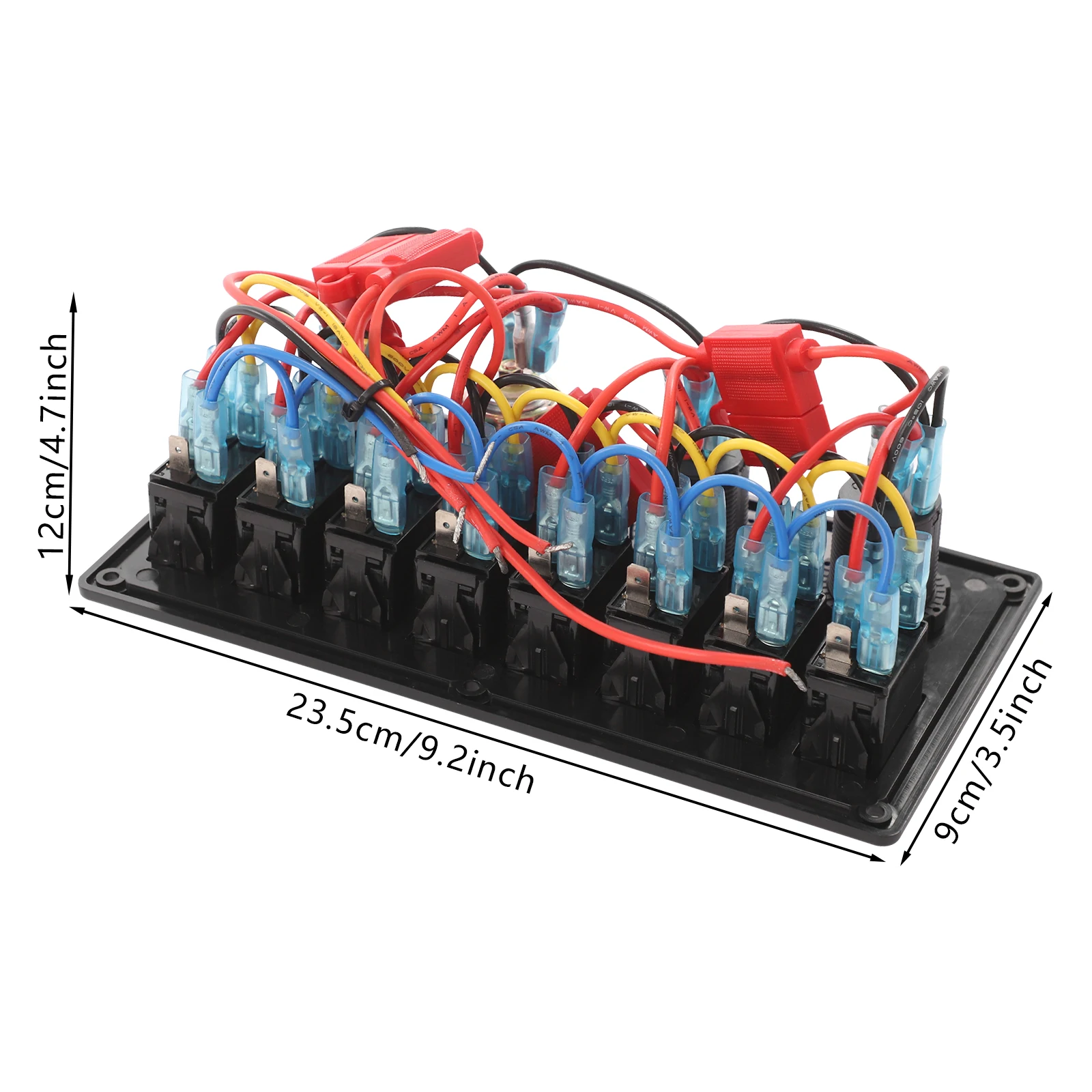 8-position Yacht LED Switch Controller Switch Control Panel for Most 12V to 24V Trucks, RVs, Boats
