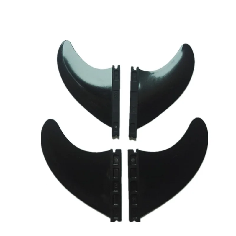 4pcs Surfboard Fins Quad Fins Set Single Tabs Base Plastic Fins Surfing 4 Fins Use For Surfboard Side Fins FUT Surf Fins