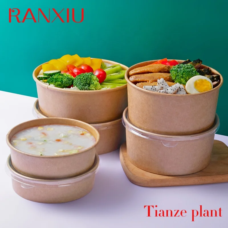 Buy Wholesale China Biodegradable Food Grade Salad Bowl To Go Disposable  Paper Bowl Food Container & Compostable Soup Paper Bowl at USD 0.01