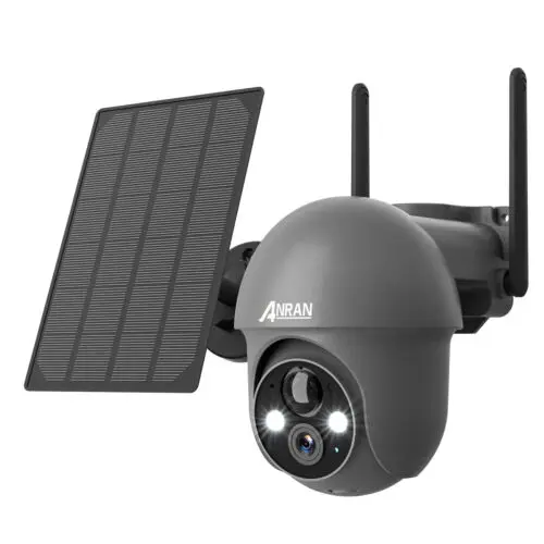 

ANRAN Battery Powered PTZ Camera with Solar Panel 3MP Wireless Wifi Network Surveillance Solar cctv Camera