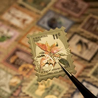 Journal GO 20pcs Vintage Postage Stamp Classical Beauty Decor Paper for Scrapbooking Journaling  Planner diy Materials 1