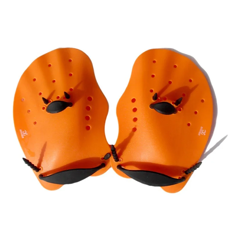 1 Pair Swimming Training Paddles Swim Hand Paddles Snorkeling Diving Gloves Fin Flipper Sports Silicone Palm