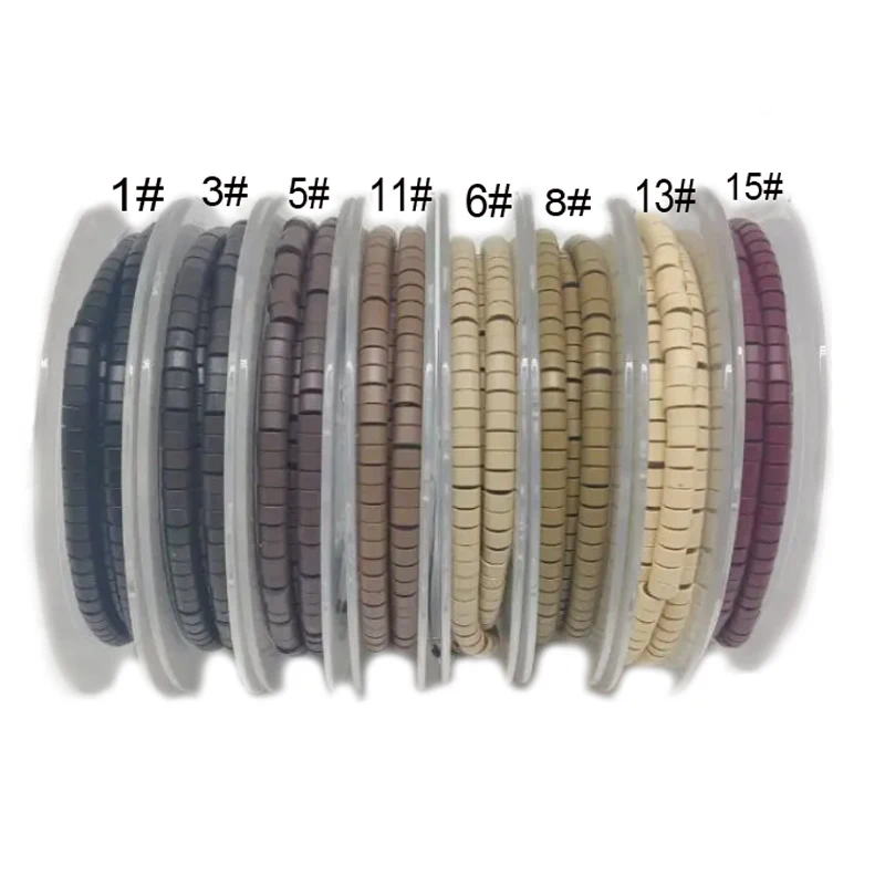 

500PCS 4.5*2.5*3.0mm Pre-Loaded Silicone Aluminum Micro Rings Links Beads Hair Extension Tools For Keratin Hair extensions