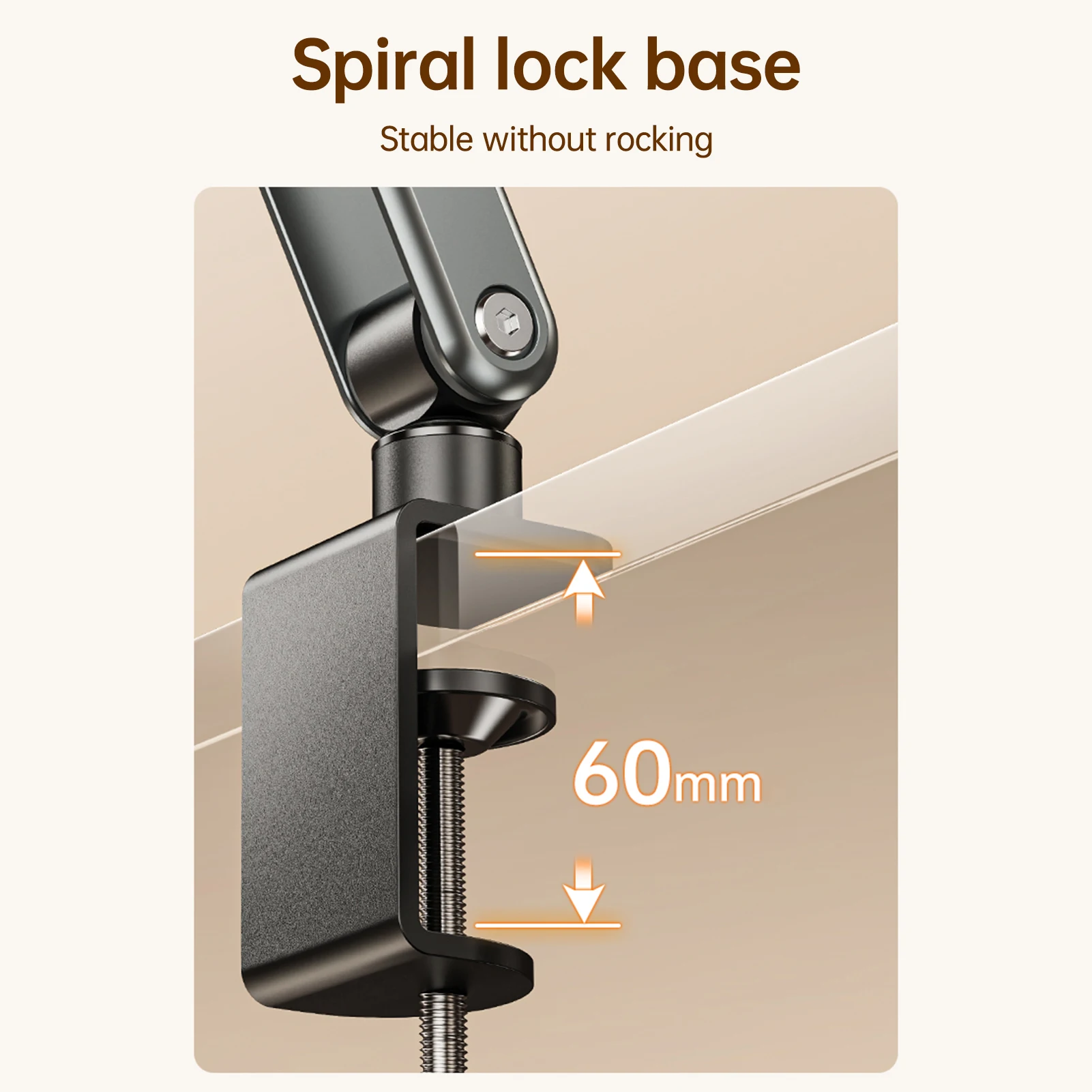 حامل كتب مكتبي للقراءة مع ذراع ناتئ قابل للدوران 3...