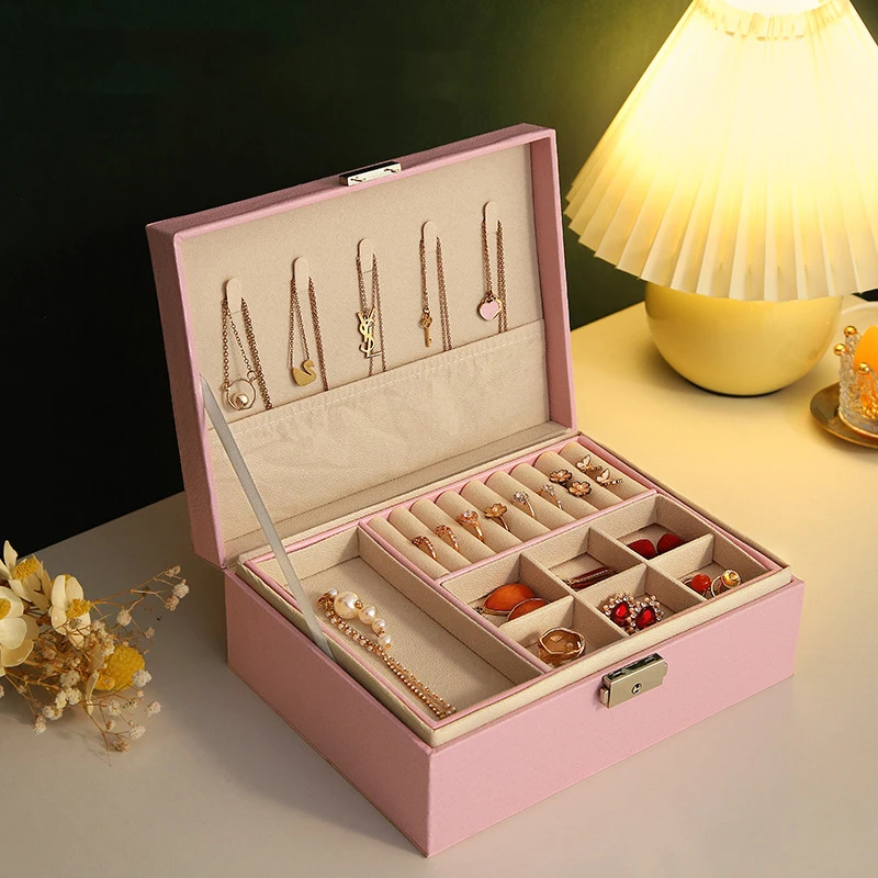 Portable Princess Jewelry Storage Box