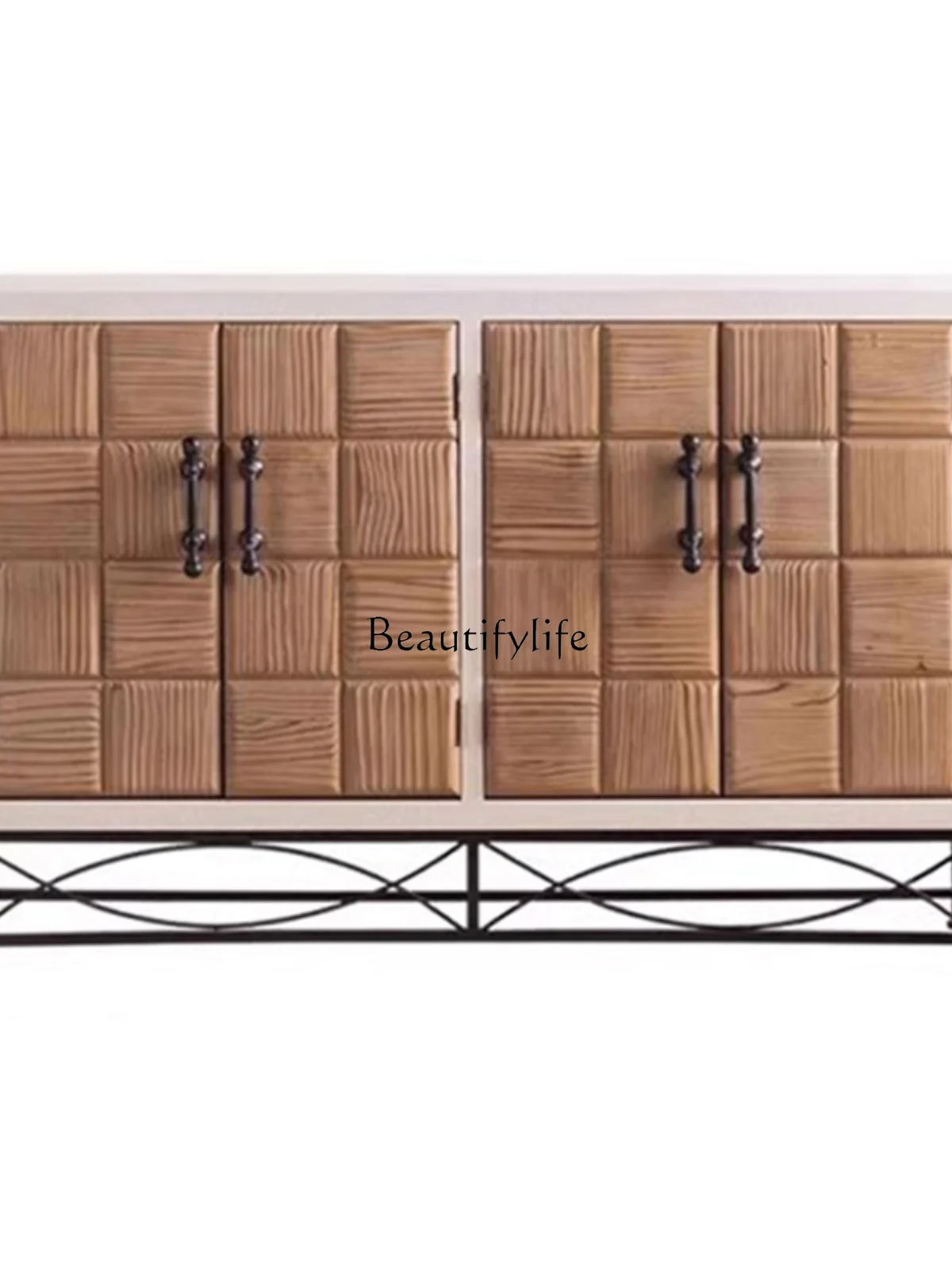 

American Retro Entrance Cabinet Bedside Storage Curio Cabinet