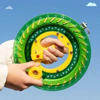 200M Kite Reel Winder Hand Grip Wheel String Flying Handle Tool Twisted Kite String Rope Line Outdoor Round Grip for Fying Kites 1