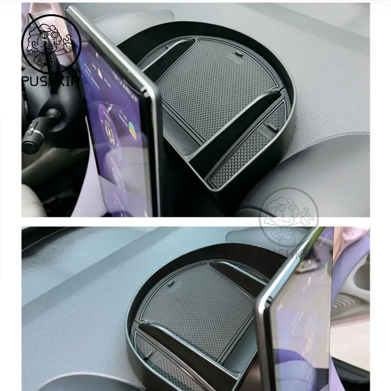 Car Storage Box For BYD Dolphin Central Control Storage Sundries Box Byd EA1 Cup Holder Rear Screen Storage Box Accessories