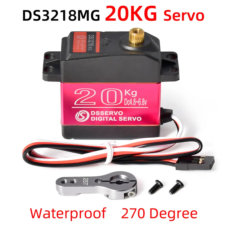 Dsservo Waterproof RC Servo DS3218 20KG DS3225 25KG DS3235 35KG 180/270 Degree for 1/8 1/10 1/12 RC Car Metal Gear Digital Servo image 14
