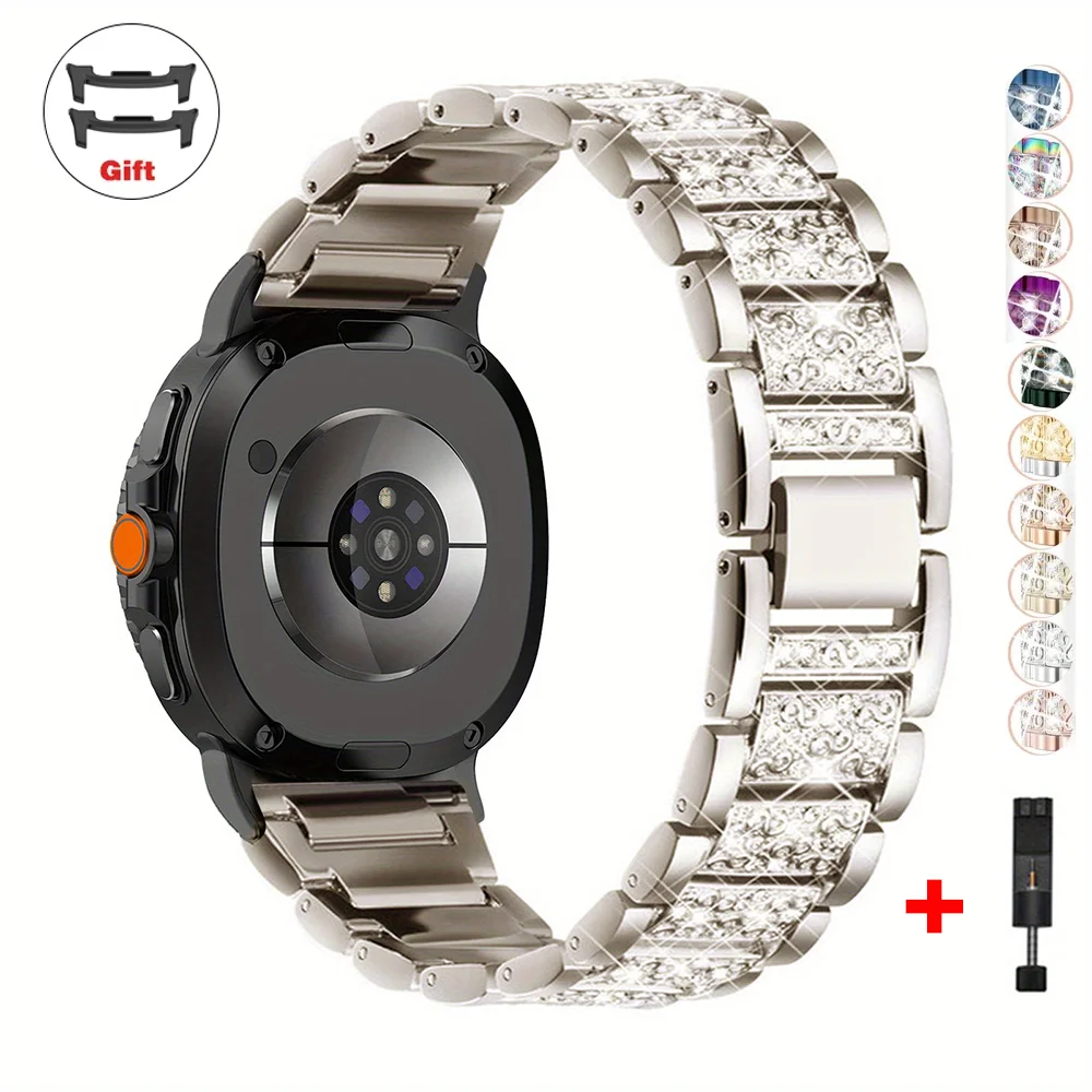 Diamond Bling Stainless Steel Bracelet