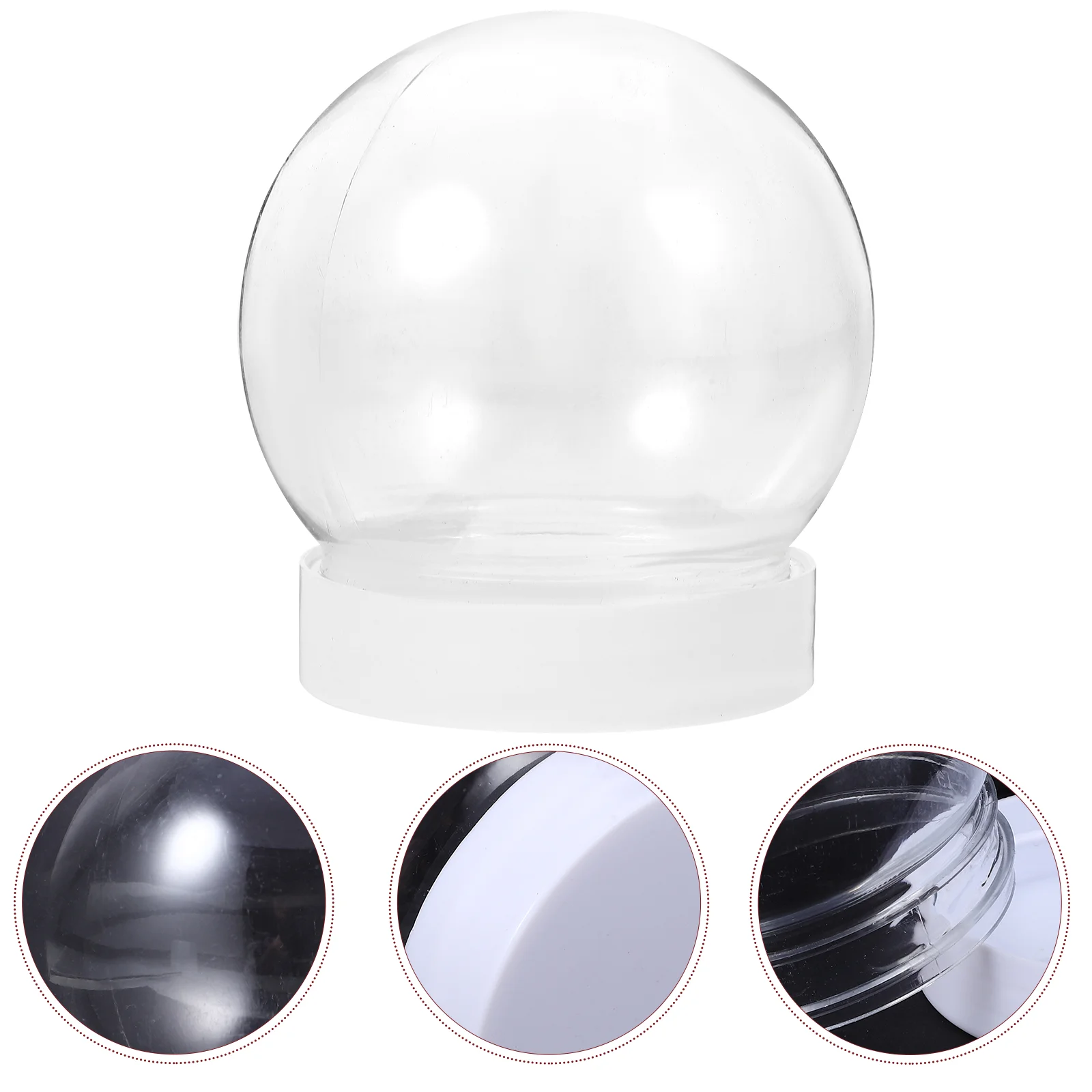 

DIY Snow Globe Small Empty Water Globes Christmas Clear Plastic Snow Globe