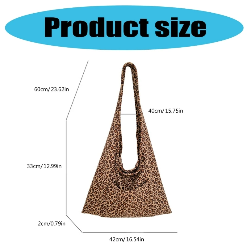 Fashionable Leopard Pattern Single Strap Large Handbag for Daily Use and Travel 6