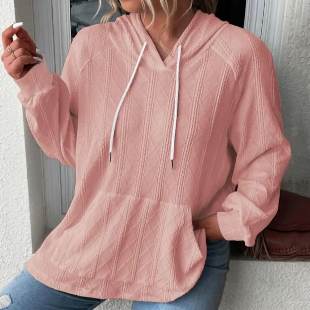 

Hooded Sweatshirt Women Hoodie Versatile Women's Hoodies Casual Comfy Chic Mid-length Tops with Drawstring Patch for Fall