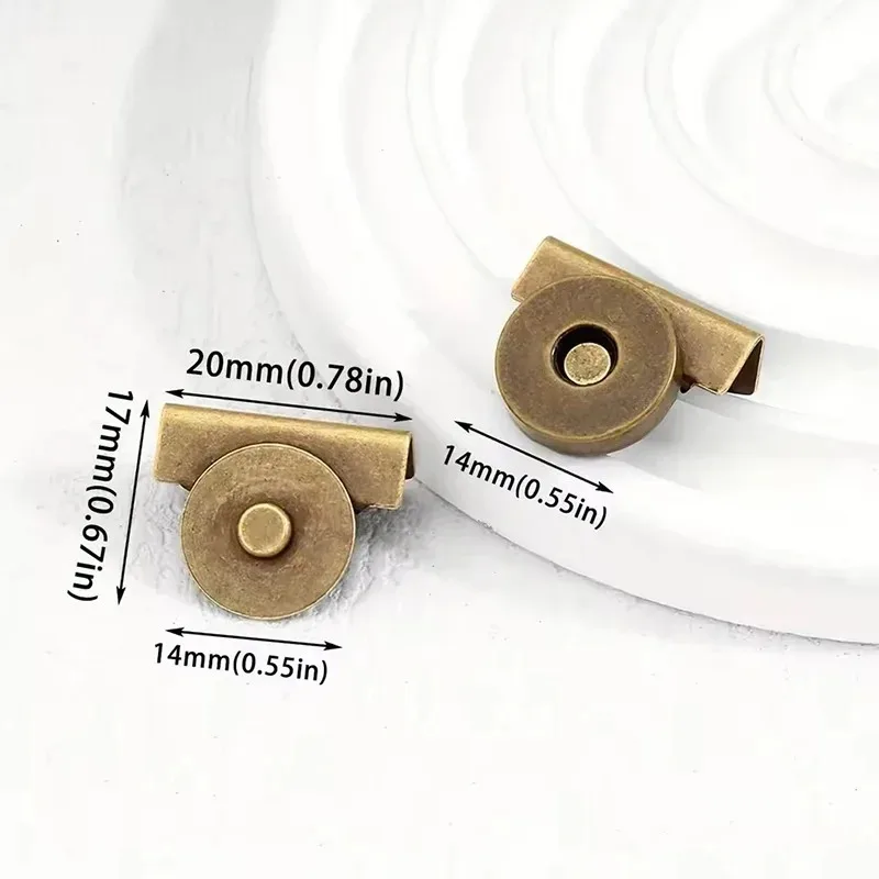Metal Seamless Magnetic Buckle Bags DIY Buckle Closure Snaps Handbags