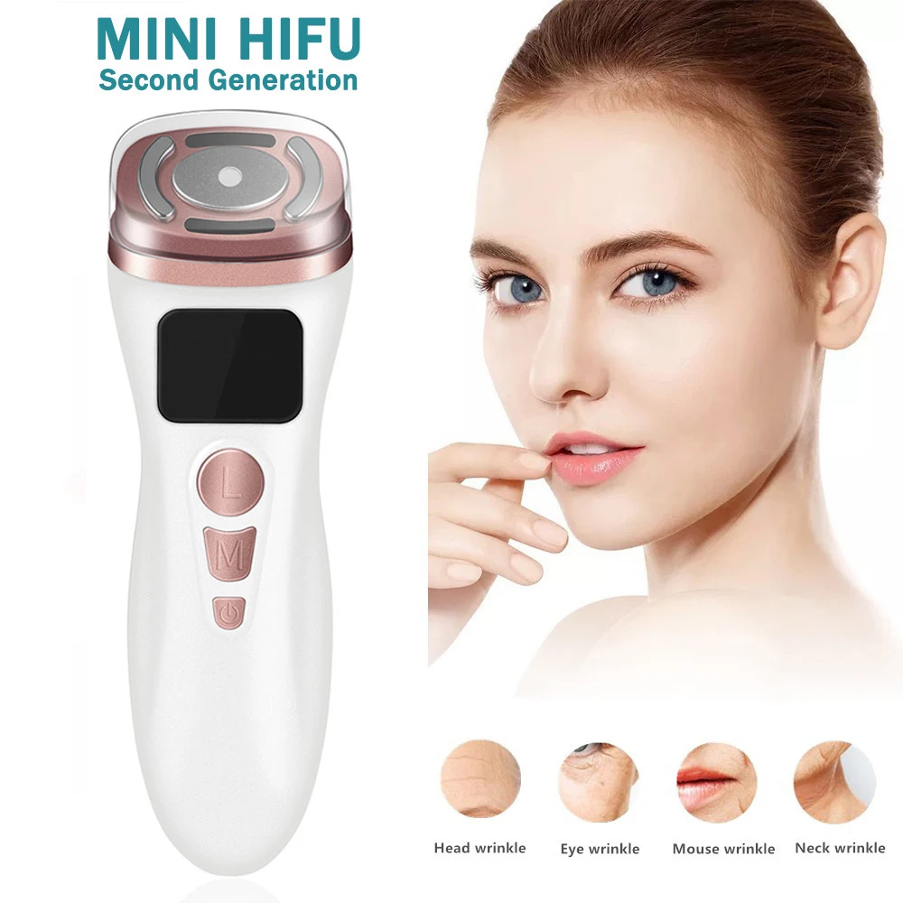 Beauty Devices Face Lift Mini HIFU Device Ultrasonic Cleaning Firming Skin Rejuvenating Rf Lifting Machine Care Multi-functional