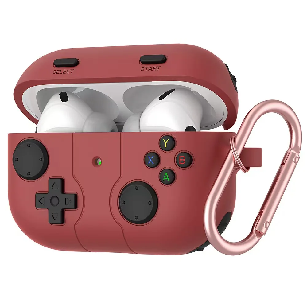 Retro creative game console headphone case suitable for Apple Airpods 1/2 3 4 Pro/Pro2 silicone soft shell anti drop