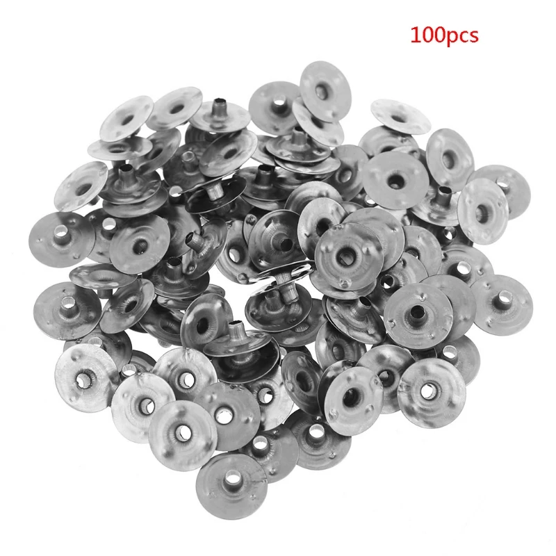 

100 PCS Handmade Wick Tabs Metal Wicks Sustainer Tabs Wicks Bases DIY Making DIY Craft Tools