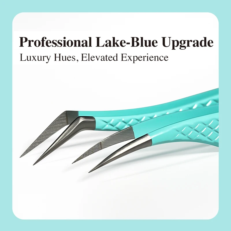 Anti-Slip Tweezers DIYDAY High-Density Fiber Tip for Eyelash Extensions & Eyebrow Professional Precision Beauty Tools