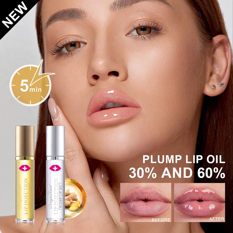 Instant Lip Plumping Essential Oil Nourishing Antiwrinkle Moisturising Sexy Lip Care Ultimate Plumping Lip Gloss Serum Cosmetics 4
