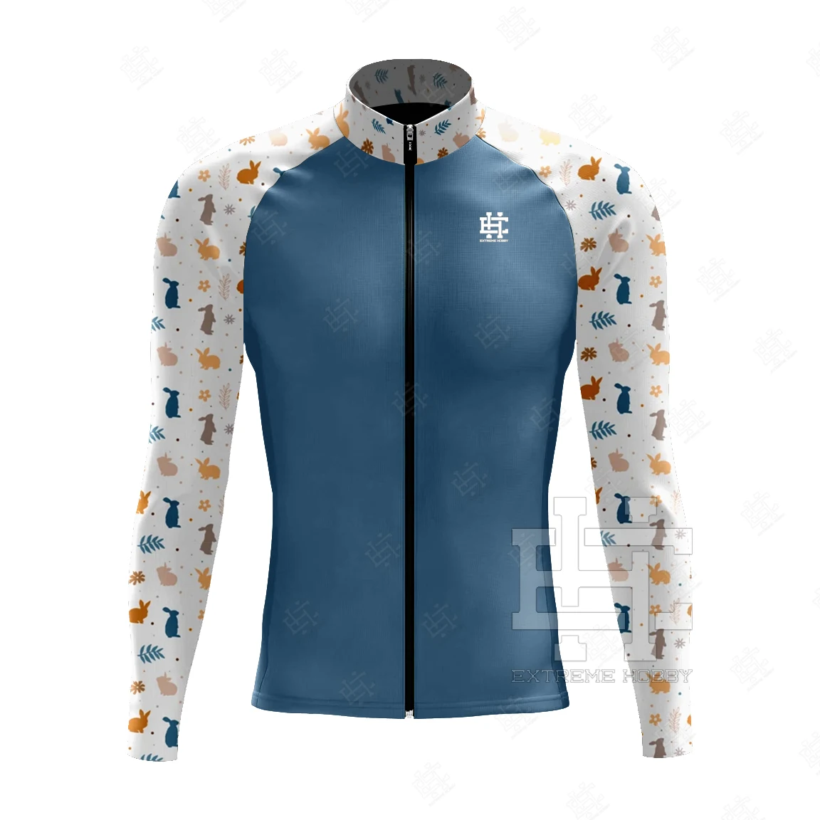 thumbnail image 1 of EXTREME HOOBY Kit de Jersey de ciclismo de manga larga para hombre, chaqueta polar de invierno, maillot, ropa de ciclismo, ropa de ciclismo para hombre, invierno, 1 of 5