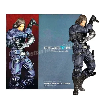Revoltech Winter Soldier Action Figure Amazing Yamaguchi Captain America White Wolf Figures PVC Movable Collectible Model Toys
