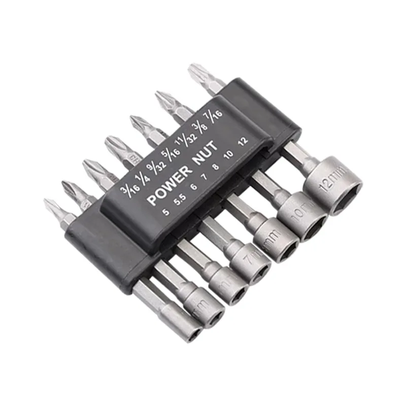 Powerful Socket Inner Hexagonal Wrench Hexagonal Handle Screwdriver Socket Extension Rod Pneumatic Screwdriver Insert Tool Set