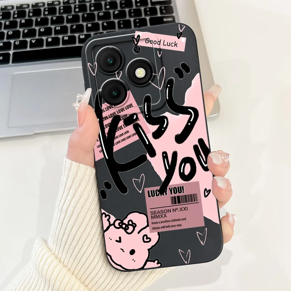 Cute Fashion Cartoon Soft TPU Phone Case - Stylish Protective Back Cover Bumper