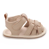 0-1Year  Solid ColorToddler First Walker Baby Crib Newborn Baby Summer Sandals Infant Boy Girl Shoes Rubber Soft Sole Non-Slip 5
