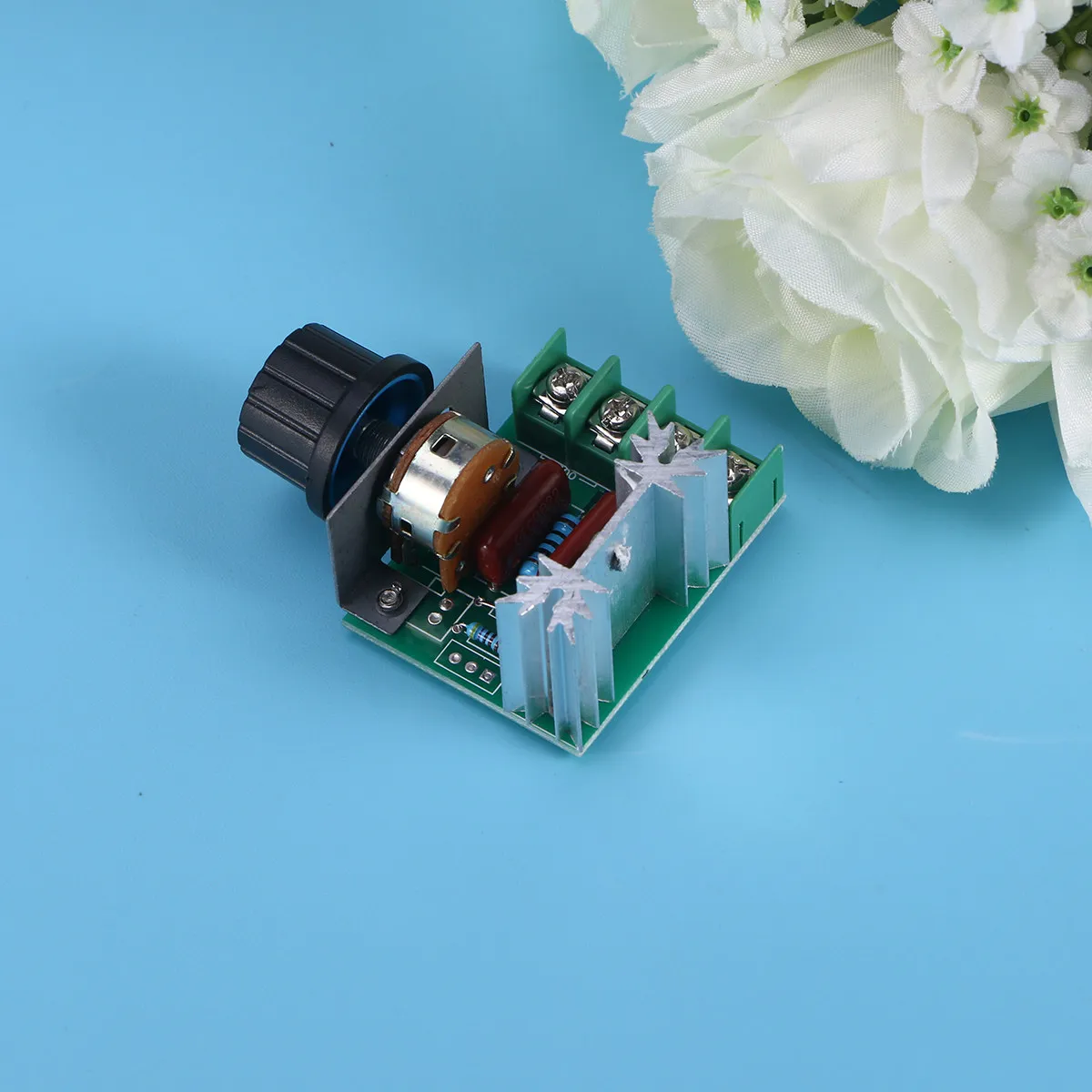 2pc 2000W 220V 고전력 전압 조정기 모터 용 전자 컨트롤러 용 전자 컨트롤러 온수기 램프 저항 부하 도구