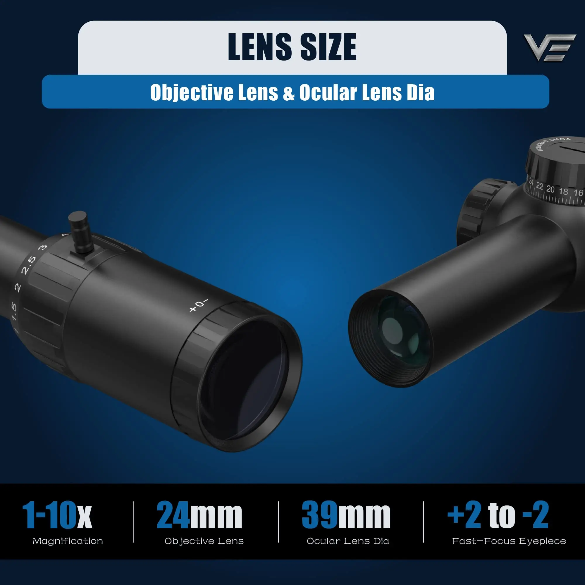 Description Picture 5 of itemVector Optics Constantine 1-10x24 SFP LPVO Riflescope 30mm Monotube With 11 Levels Illumination For Hunting,Sporting&Competition