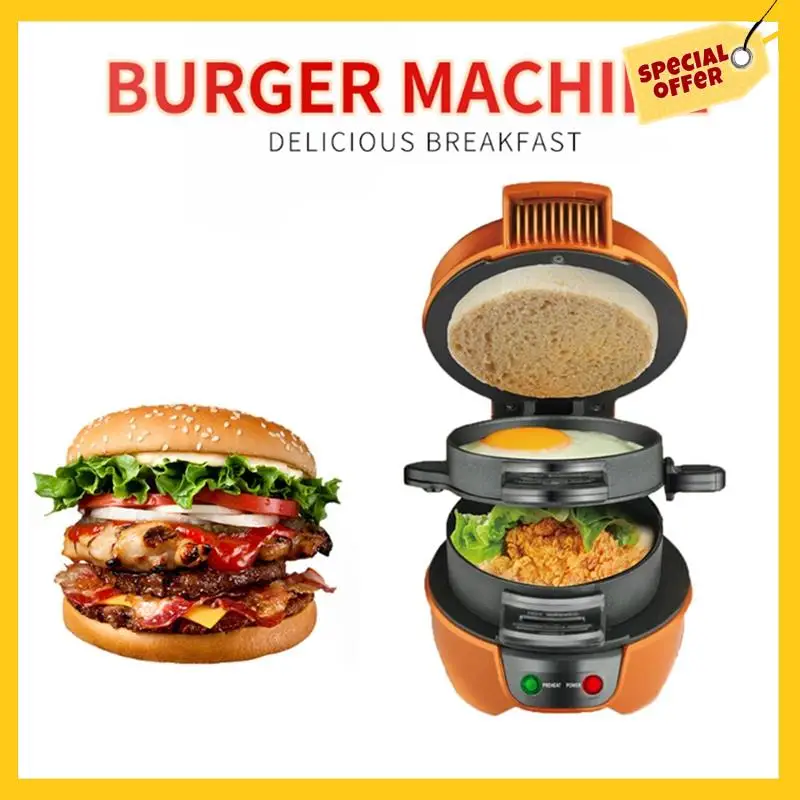 A45G-Hamburger Press Patty Maker Hamburger Press Multifunction Burger Maker For Egg Stuffed Burgers Beef Burger EU Plug