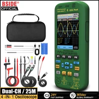 BSIDE Handheld Oscilloscope 3-IN-1 Digital Multimeter+Function Signal Generator Dual Channel 25MHz*2 Vol 6000A Current Tester 1