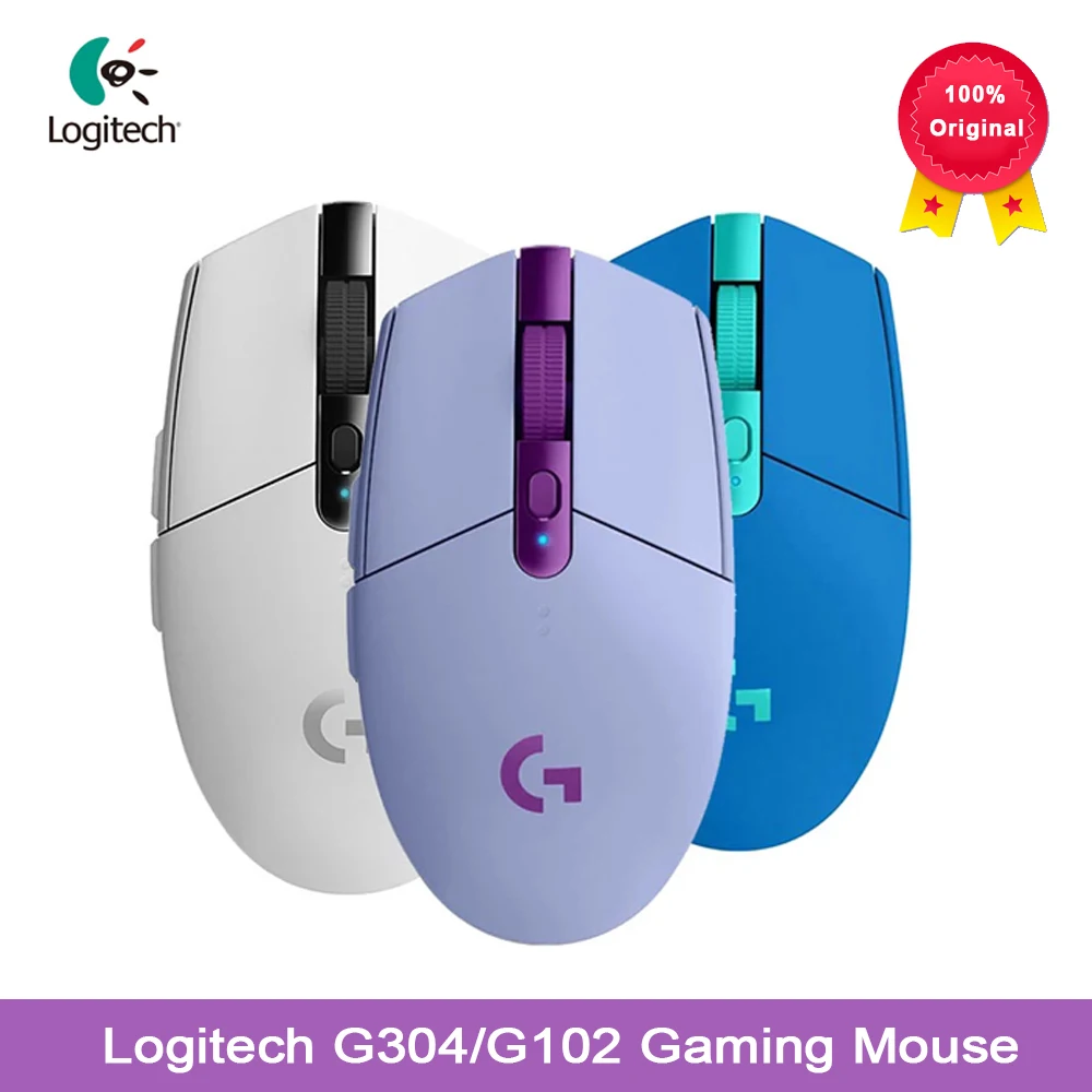 Logitech ratón inalámbrico G304, G305, G102, 2,4G, ergonómico, HERO ...