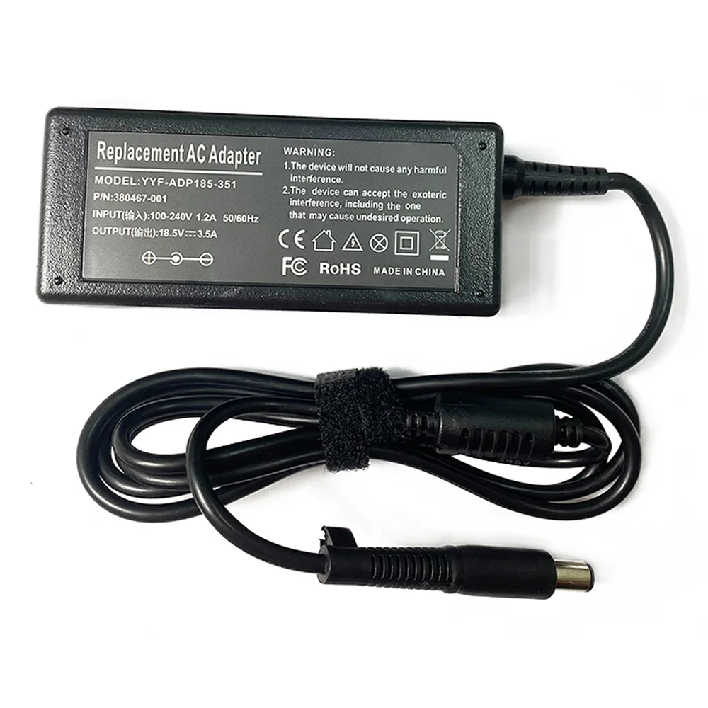18,5V 3,5A 65W Alimentation Ordinateur Portable Adaptateur Secteur Chargeur pour HP Compaq Presario CQ20 CQ21 CQ23 CQ31 CQ32 CQ35 CQ36 CQ41 CQ42 CQ43 CQ50 CQ50T CQ50Z CQ56 CQ57 CQ58 CQ60 CQ62 CQ70